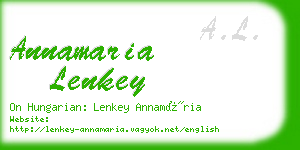 annamaria lenkey business card